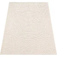 Paco Home Outdoor Teppich Wetterfest Balkon Wohnzimmer Boho Orientalisch Florales Muster 200x290 cm