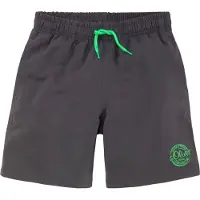 s.Oliver Badeshorts , Kinder, Gr. 110/116, N-Gr, grau, Polyester, Badehosen Badeshorts, mit seitlichem Logodruck