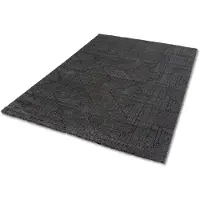 Schöner Wohnen Teppich "Pure 6317-243", grau (anthrazit), B:160cm H:22mm L:230cm, Kunstfaser, SCHÖNER WOHNEN-KOLLEKTION, Teppiche, Teppich, Kurzflor, Hoch Tief Struktur, Wohnzimmer, Kollektion
