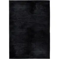 Tom Tailor Teppich HOME "Shine uni", schwarz, B:85cm H:8mm L:155cm, Viskose, Teppiche, Teppich, Handwebteppich, 100% Viskose, handgewebt, mit elegantem Schimmer