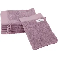 Tom Tailor Waschhandschuh HOME "Waschhandschuh COLOR BATH", lila (cozy mauve), B:16cm L:21cm, Frottier, Frottier, Handtücher, Waschhandschuh