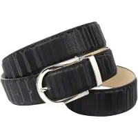 Anthoni Crown Ledergürtel , Damen, Gr. 105, schwarz, Leder, unifarben, Gürtel Ledergürtel, in schillernder 3D-Optik