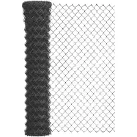 Alberts 604974 Maschendraht Geflecht, Höhe 150 cm, Länge 25 m, anthrazit, Viereckgeflecht Maschen 60 x 60 mm, Draht 2,6 mm