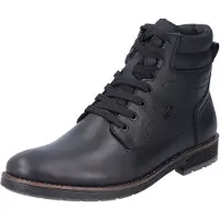 Rieker Herren Stiefeletten/ Winterboots Schwarz Leder Synthetik wasserfest Größe: 43