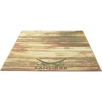 Sansibar Teppich "Rantum Beach SA-029", rechteckig, 5 mm Höhe, Flachgewebe, modernes Design, Motiv Holzdielen, In- & Outdoor geeignet