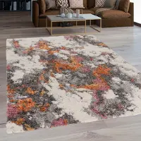 Paco Home Hochflor-Teppich "Vincenza 281", rechteckig, 34 mm Höhe, samtweich und kuschelig, modernes Design, Used Look
