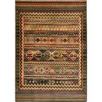 Theko Teppich "Gabiro 416", bunt, B:60cm H:10mm L:90cm, Kunstfaser, Teppiche, Teppich, Kurzflor, Orient Optik, Wohnzimmer
