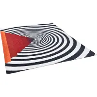 Gino Falcone Teppich "Cosima-117", rechteckig, 3 mm Höhe, flachgewebt, Jaquard, mit Chenillegarn, modernes geometrisches Design