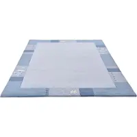 Theko Wollteppich "Royal Ganges", rechteckig, 13 mm Höhe, reine Wolle, mit Bordüre, ideal im Wohnzimmer & Schlafzimmer