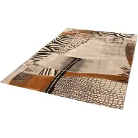 Gino Falcone Teppich "Outdoor-Africa 42" Gr. 2, bunt, B:80cm H:5mm L:165cm, Kunstfaser, Teppiche, Teppich, Flachgewebe, In- und Outdoor geeignet, Wohnzimmer