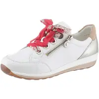 Ara Sneaker "OSAKA", Damen, Gr. 8 (42), Textil, gold (weiß, goldfarben, camelfarben), Glattleder, Ziegenveloursleder, Schuhe Sneaker, Freizeitschuh, Halbschuh, Schnürschuh
