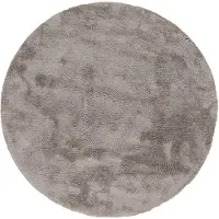 Carpetfine Hochflor-Teppich "Silky, auch als Läufer erhältlich", beige, H:20mm Ø:120cm, Mikropolyester, Teppiche, Hochflor-Teppich, Shaggy, Langflor, uni, besonders weich, Handarbeit
