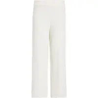 Calvin Klein Homewearhose "PANT", Damen, Gr. XL (42/44), N-Gr, beige (ivory), Obermaterial: 100% Polyester, UNDERWEAR, unifarben, Basic normal, Hosen Homewearhose, in flauschiger Qualität