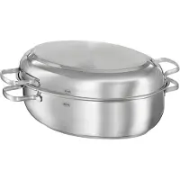 Rösle Bräter oval ELEGANCE Edelstahl Deckel mit PTFE schwarz Elegance 130152 130152 4004293131522