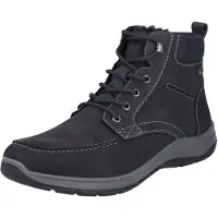 Rieker Winterboots , Herren, Gr. 40, Warmfutter, schwarz, Leder, Lederimitat, Schuhe Winterboots, Outdoorschuh, Schnürboots, Stiefelette mit riekerTEX-Membran