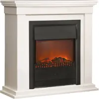 Xaralyn Elektrokamin - Calgary - weiß Holz - 2000 Watt Heizung - Kaminsims inklusive Einbaukamin - Dekokamin