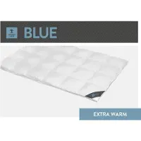 Spessarttraum Daunendecke 155x220 cm 60 % Daunen Extra warme Bettdecke Steppdecke Daunen BLUE