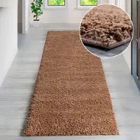 Bruno Banani Läufer "Shaggy Soft", rechteckig, 30 mm Höhe, Läufer, Brücke, gewebt, Uni-Farben, besonders weich