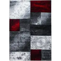 Ayyildiz Teppiche Teppich TEPPICHE "Hawaii 1710, auch als Läufer", rot, B:280cm H:13mm L:370cm, Kunstfaser, Teppiche, Teppich, handgearbeiteter Konturenschnitt, Kurzflor, Wohnzimmer