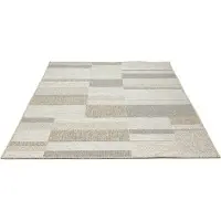 Gino Falcone Teppich "Mariella GF-135", bunt (natur multi), B:75cm H:6mm L:150cm, Polypropylen, Teppiche, Teppich, modernes Patchwork Design, meliert, In- und Outdoor geignet