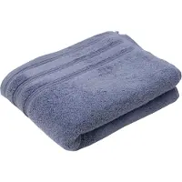 Gozze Badetuch GÖZZE "Monaco", blau (dunkelblau), B:70cm L:140cm, Walkfrottier, Obermaterial: 100% Baumwolle, Handtücher, Badetuch, Uni Farben, mit gewellter Bordüre, reine Baumwolle