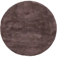 Carpetfine Hochflor-Teppich "Silky, auch als Läufer erhältlich", braun, H:20mm Ø:150cm, Mikropolyester, Teppiche, Hochflor-Teppich, Shaggy, Langflor, uni, besonders weich, handarbeit