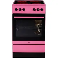 Amica Elektro-Standherd "SHC 11507 PI", Energieeffizienz: A, pink, Herdsets, Kompakter Kochkomfort für den täglichen Küchenalltag, Elektro-Standherd