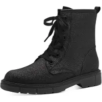 Marco Tozzi Damenschuhe Stiefeletten Schnürer Schwarz Freizeit