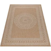 Ayyildiz Teppiche Outdoor Teppich DHAKA Beige 80 x 250 cm
