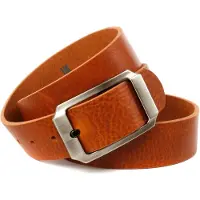 Anthoni Crown Ledergürtel , Herren, Gr. 100, braun (cognac), Leder, unifarben, Gürtel Ledergürtel, Herrengürtel in cognac