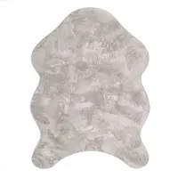 Paco Home Fellteppich "Pelt 640", grau, B:100cm H:16mm L:200cm, Polyester, Teppiche, Fellteppich, Kunstfell, Uni Farben, sehr weicher Flor