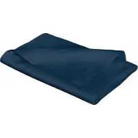 Fleuresse Colours L offene Mako Satin Laken Nachtblau 270 x 260 cm