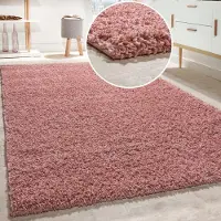 Paco Home Teppich "Twister 500", rechteckig, 44 mm Höhe, Uni Hochflor Shaggy mit hoher Fadendichte