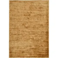 Tom Tailor Teppich HOME "Shine uni", gelb (ocher), B:190cm H:8mm L:290cm, Viskose, Teppiche, Teppich, Handwebteppich, 100% Viskose, handgewebt, mit elegantem Schimmer