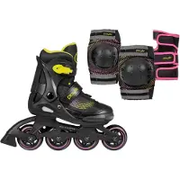 Playlife Joker Glow Combo Inline-skates Schwarz EU 34-37 Schwarz EU 34-37