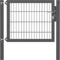 GAH Alberts Zauneinzeltür ALBERTS "Flexo Plus", grau (anthrazit), B:100cm H:80cm, Stahl, Tore, Zauneinzeltür, verschiedene Abmessungen
