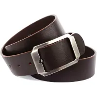 Anthoni Crown Ledergürtel , Damen, Gr. 105, braun (dunkelbraun), Leder, unifarben, Gürtel Ledergürtel, mit satinierter Schließe