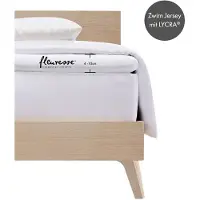 Fleuresse Spannbettlaken "Topper", weiß, B:180cm, Jersey-Elasthan, Obermaterial: 96% Baumwolle, 4% Elasthan, Bettlaken, Spannbettlaken, aus Jersey-Elasthan, für eine Matratzenhöhe bis 10 cm