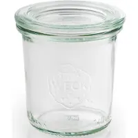 Aps Weck-Glas mit Deckel Ø 6 cm, 12er Set, Praktisches Gläserset zum Anrichten und Aufbewahren von Lebensmitteln, 12 Stück