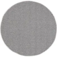 Carpetfine Teppich "Boho 106", rund, 4 mm Höhe, robustes Flachgewebe, Sisal Optik, UV-beständig, Außenbereich