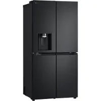 LG GML861EPPE Multi-Door Side-by-Side-Kühlschrank mit InstaView, UVnano-Wasserspender, Linear Cooling, Smart Inverter Kompressor, ThinQ App-Steuerung, 506 Liter Fassungsvermögen, Schwarz - Freistehend