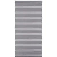Good life Doppelrollo "Alina 1" Gr. 1, grau (anthrazit), B:50cm H:150cm, Polyester, Rollos, Doppelrollo, individuelle Lichtregulierung, unifarben, Montage mit Klemmträgern