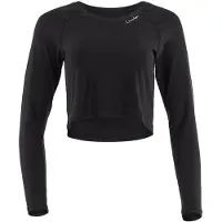 Winshape Langarmshirt "AET116LS", Damen, Gr. XXL, schwarz, 85% Polyester, 15% Elasthan, Rundhals, Shirts Langarmshirt, Cropped Functional Light and Soft
