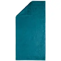 Egeria Handtücher "Prestige", blau (petrol), B:50cm L:100cm, Walkfrottee, Obermaterial: 100% Baumwolle, Handtücher, Handtücher, Uni Programm mit Streifenbordüre, SUPIMA Baumwolle