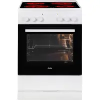Amica SHC 913 011 W, Schwarz, Weiß, Drehregler, Weiß, Zonen-Induktionskochfeld, 4 Zone(n), Glaskeramik