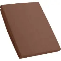 Kum Spannbettlaken "Premium Jersey Spannbetttuch", braun, L:200cm, Jersey, Obermaterial: 95% Baumwolle, 5% Elasthan, Bettlaken, Spannbettlaken, bis ca. 30 cm Matratzenhöhe