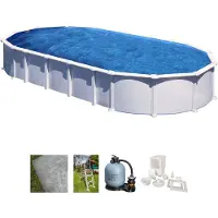 Waterman Gre Haiti Ovale 915x470x132cm - Oberirdischer Pool - Eingegrabene Balken
