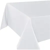 Delindo Lifestyle Tischdecke "WIEN" Gr. 4, weiß, Ø:140cm, Polyester, Tischdecken, Tischdecke, Fleckabweisend, pflegeleicht, 180 g/m2, Topseller