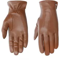 PEARLWOOD 1100000002199 "Travis", Herren, Gr. 9.5, braun (cognac), Schafsleder, unifarben, Handschuhe 1100000002199, Glattlederhandschuh