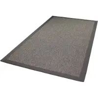 Dekowe Teppich "Naturino Rips", grau (platinfarben), B:80cm H:7mm L:250cm, Kunstfaser, Teppiche, Teppich, Flachgewebe, Sisal-Optik, mit Bordüre, In- und Outdoor geeignet